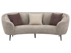 Ellorie 2-piece Upholstered Curved Sofa Set Beige