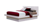 Jessica 4-piece Eastern King LED Bedroom Set Snow White