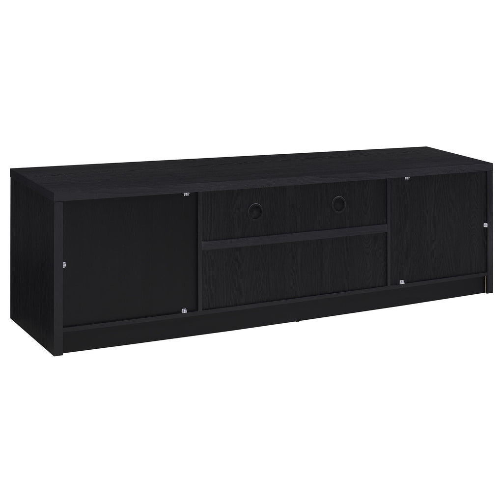 Winfield 60-inch 2-door TV Stand Media Console Black