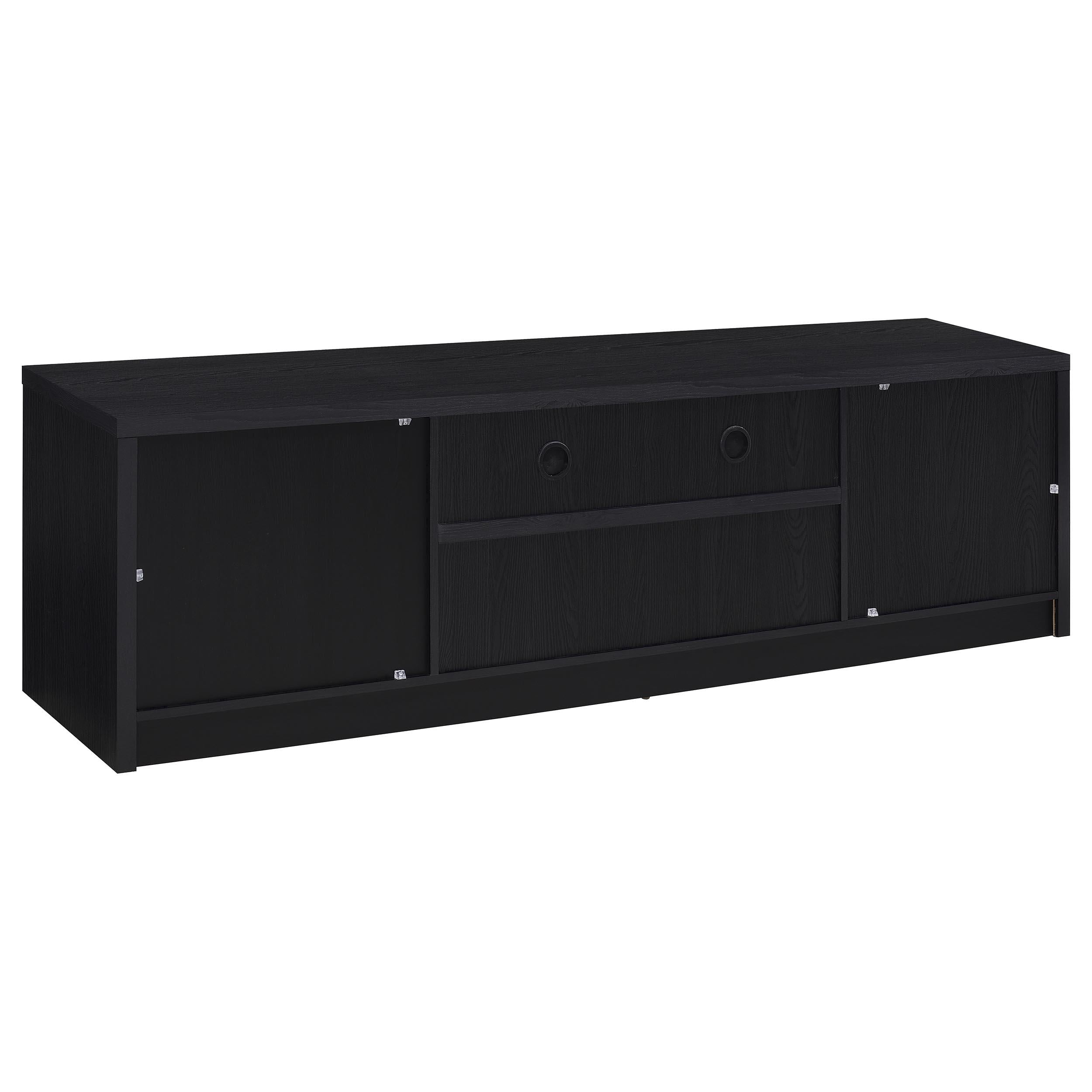 Winfield 60-inch 2-door TV Stand Media Console Black