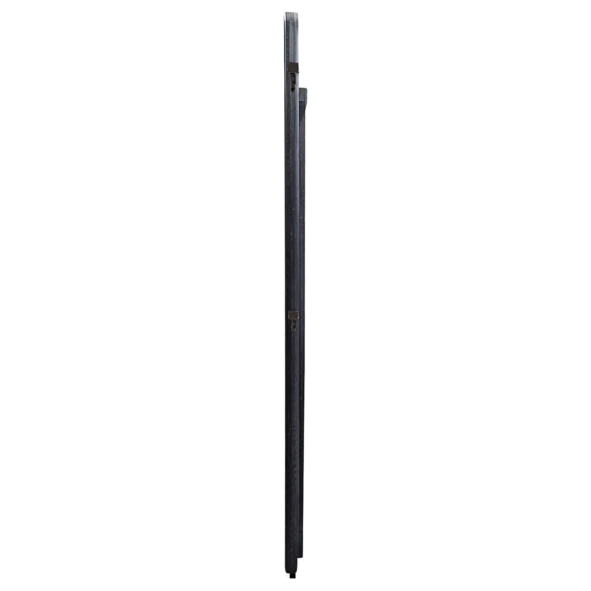 Leandro 76-inch Full Length Floor Mirror Burnished Black