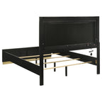 Caraway Wood Eastern King LED Panel Bed White