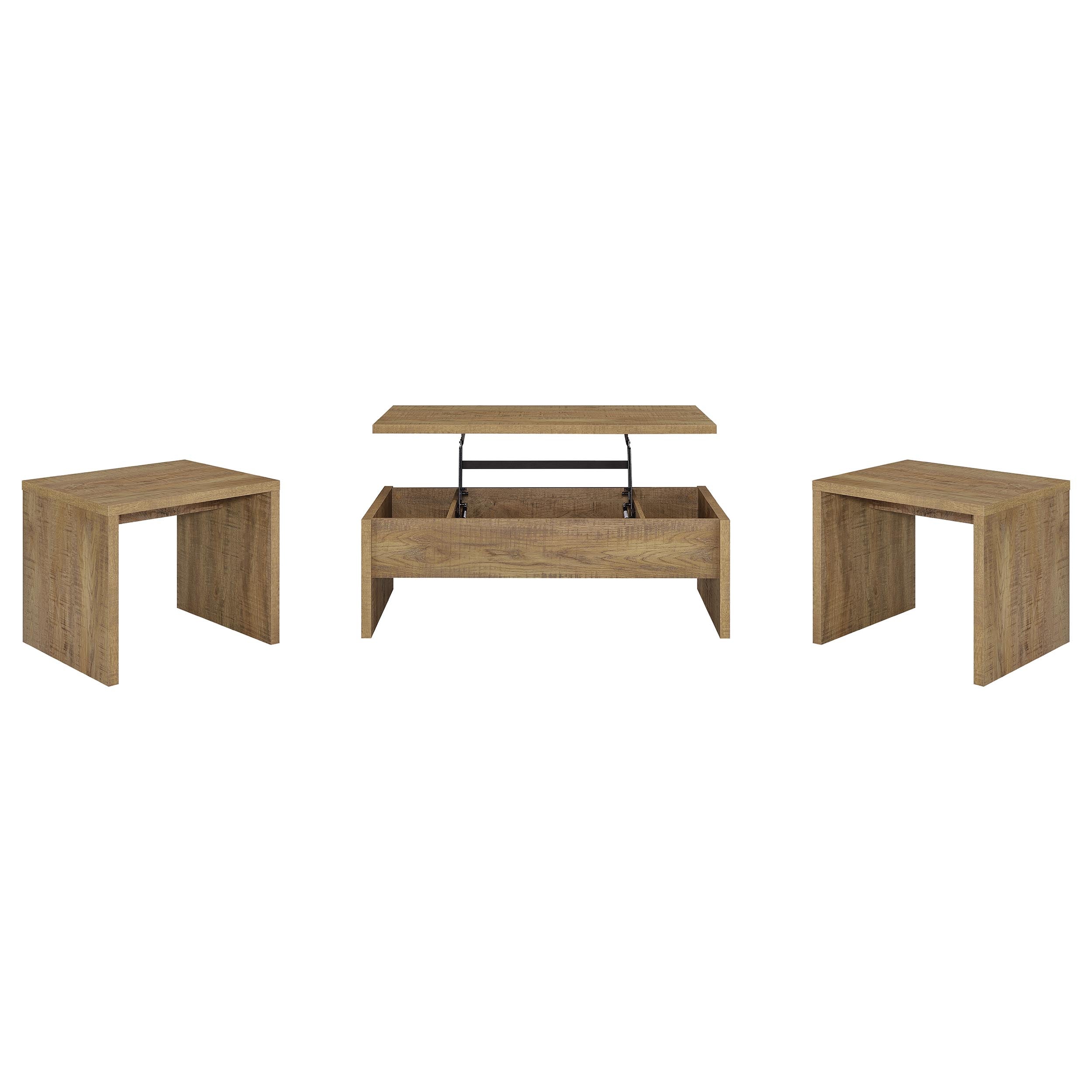 Canoga Engineered Wood Lift Top Coffee Table Light Oak