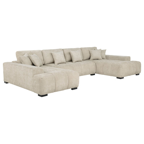 Cannella U-Shaped Double Chaise Sectional