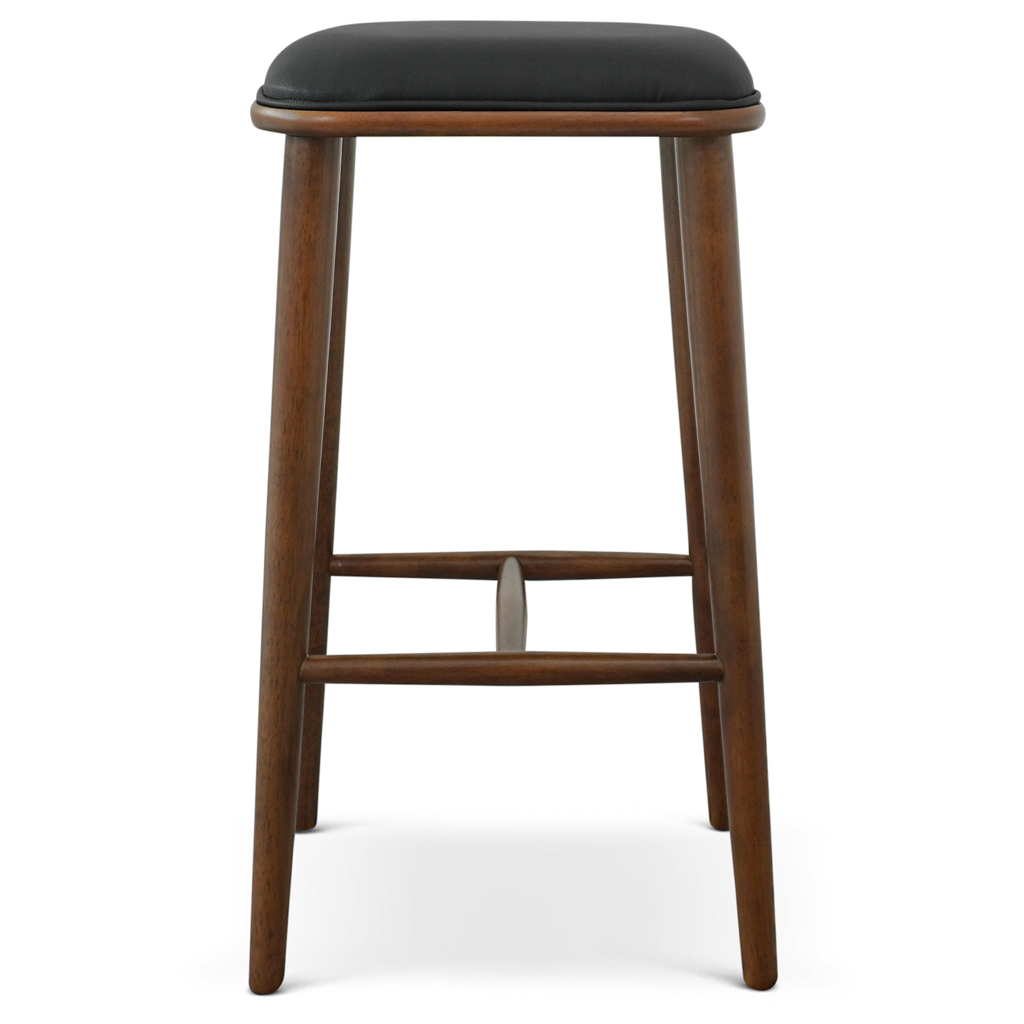 Jason Black PU Leather Bar Stool