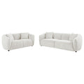 Aleisha 2-piece Fabroc Upholstered Sofa Set Sand - 503064-S2