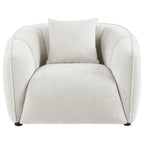 Aleisha Ivory Chenille Upholstered Accent Chair