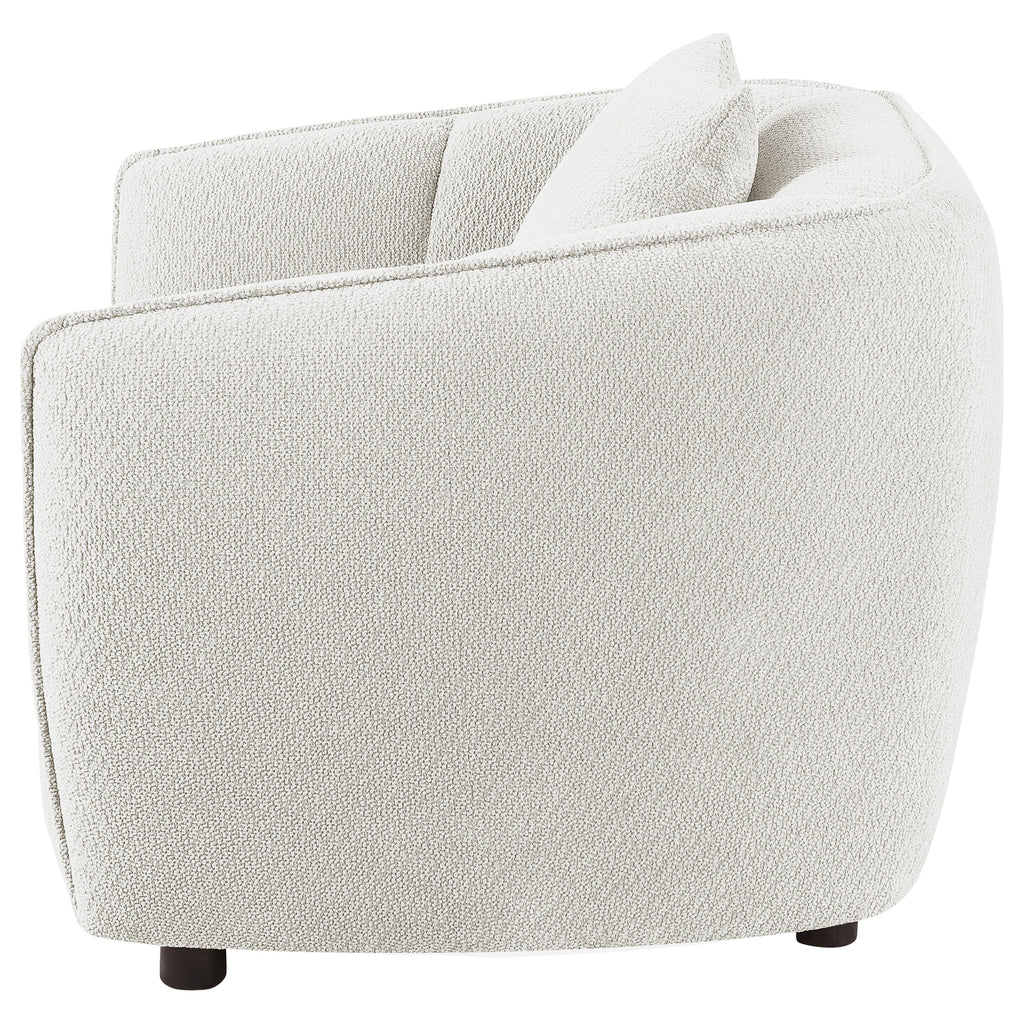 Aleisha Ivory Chenille Upholstered Accent Chair