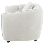 Aleisha Ivory Chenille Upholstered Accent Chair