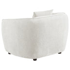 Aleisha Ivory Chenille Upholstered Accent Chair