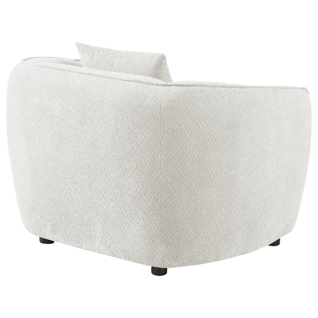 Aleisha Ivory Chenille Upholstered Accent Chair