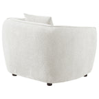 Aleisha Ivory Chenille Upholstered Accent Chair