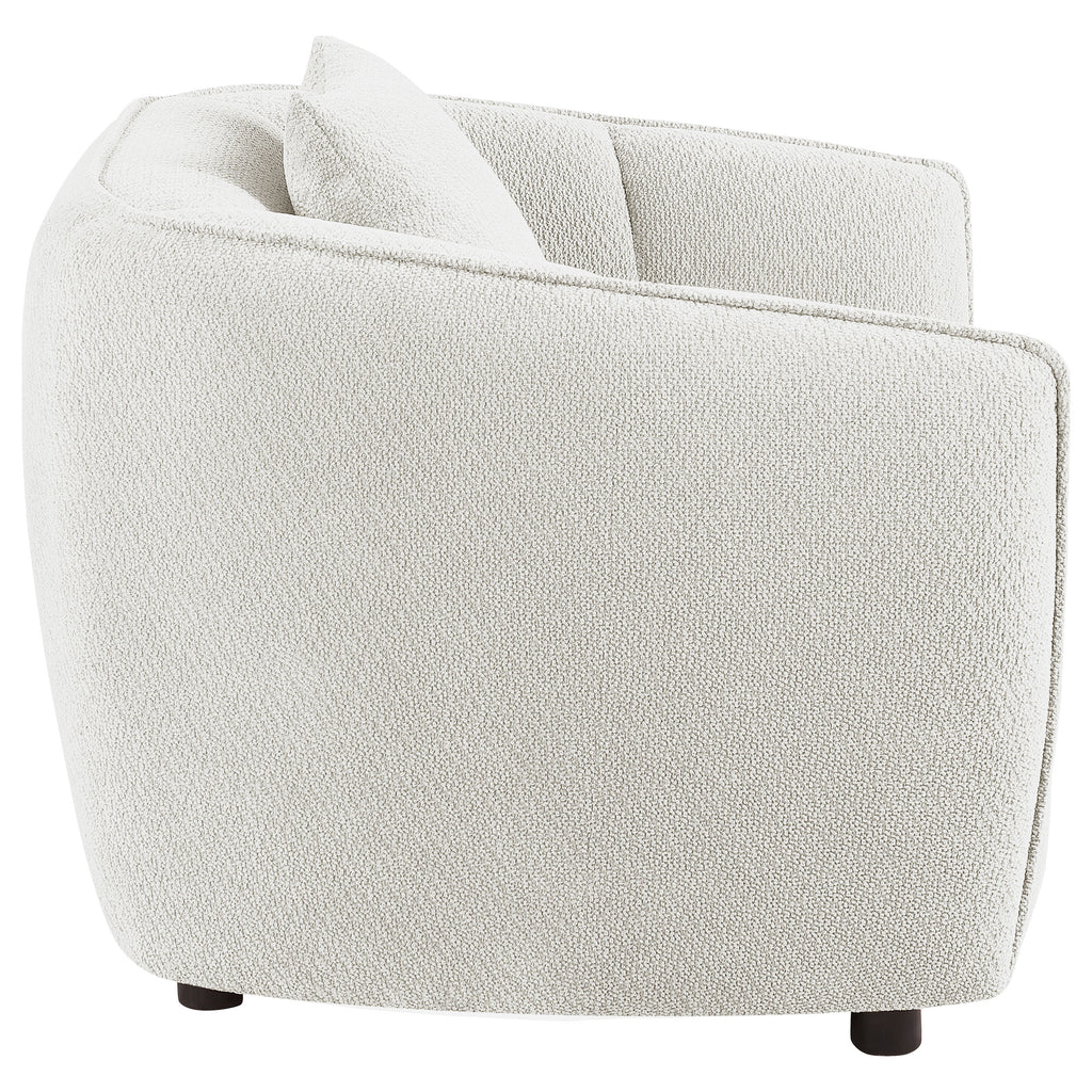 Aleisha Ivory Chenille Upholstered Accent Chair