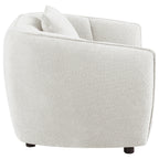 Aleisha Ivory Chenille Upholstered Accent Chair