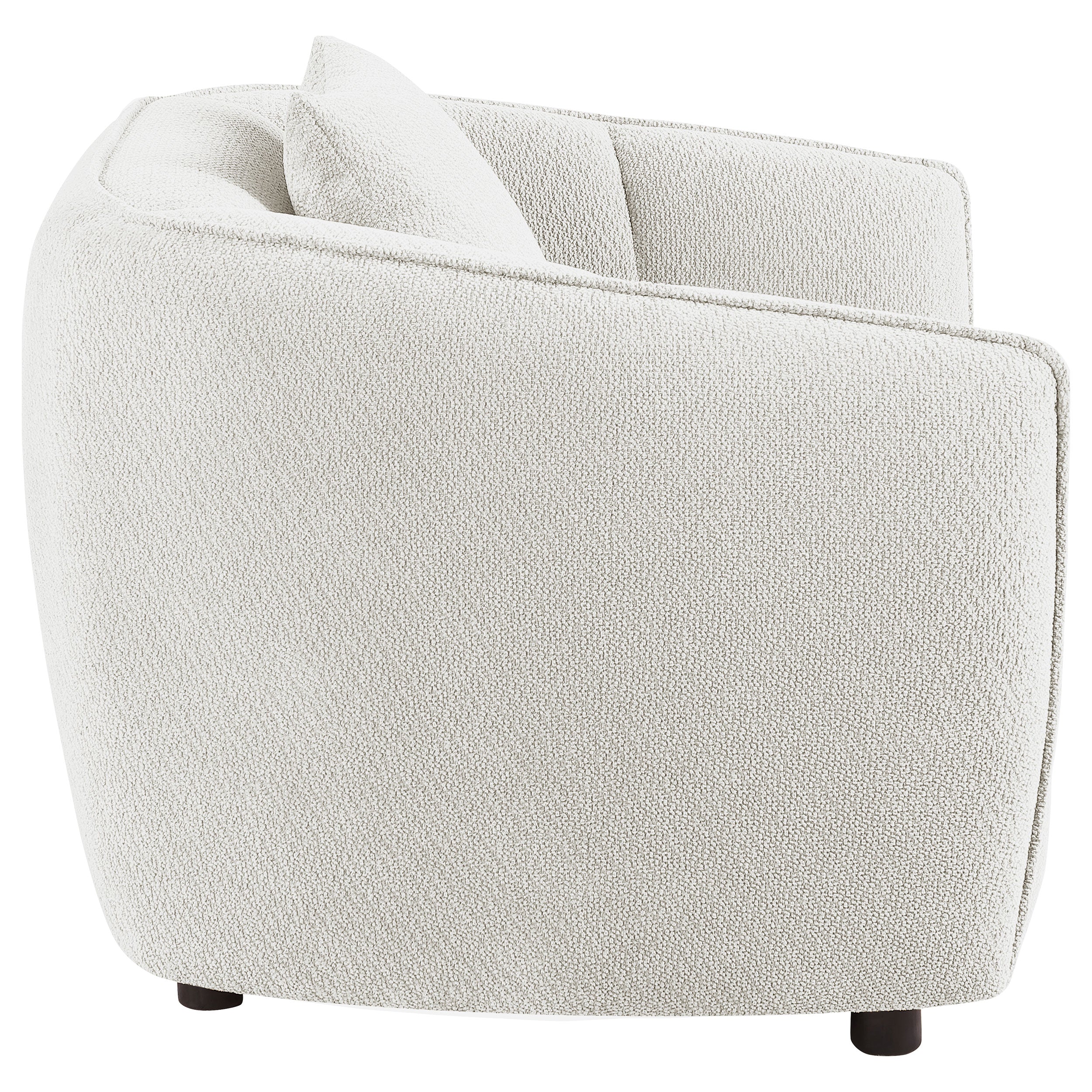 Aleisha Ivory Chenille Upholstered Accent Chair