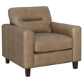 Scotland Faux Track Arm Chair