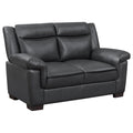 Arabella Upholstered Padded Arm Loveseat Grey - 506592