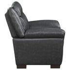 Arabella Grey Faux Leather Chair