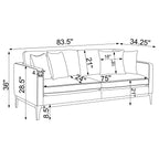Apperson Light Grey Stationary Sofa