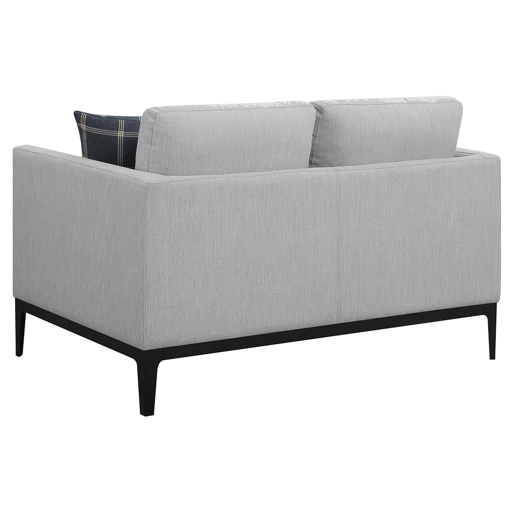 Apperson Light Grey Stationary Loveseat