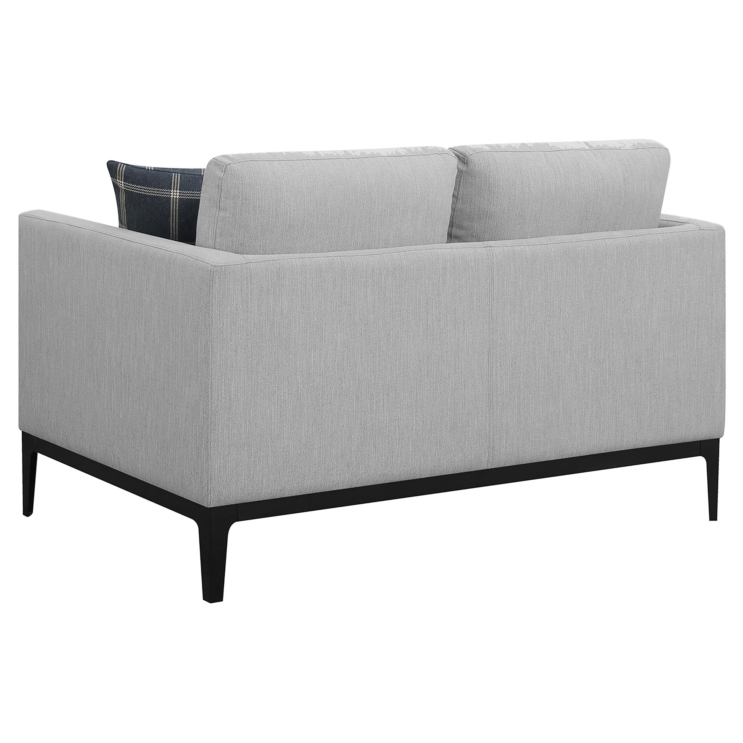 Apperson Light Grey Stationary Loveseat