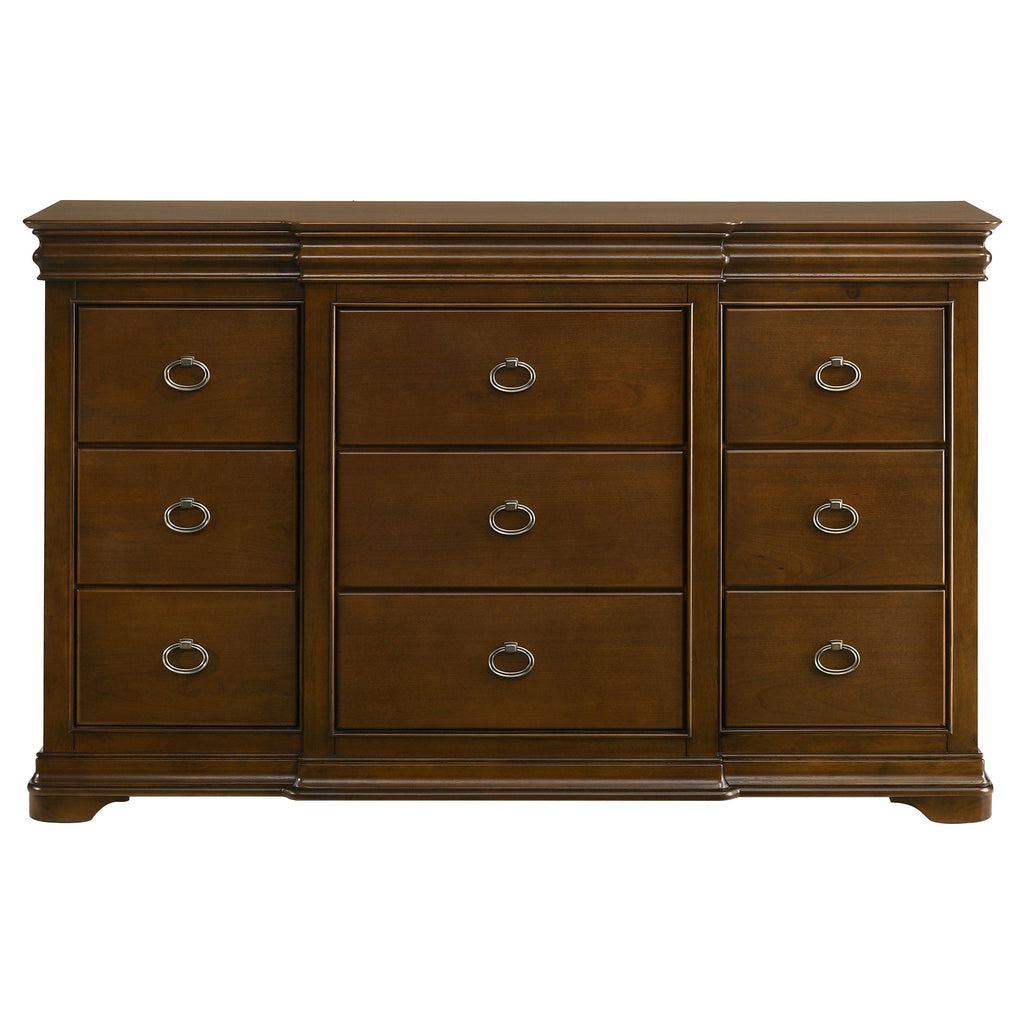 Garland 9-drawer Bedroom Dresser Cabinet Brown Cherry