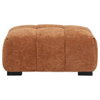 Octavia Upholstered Rectangular Ottoman Orange