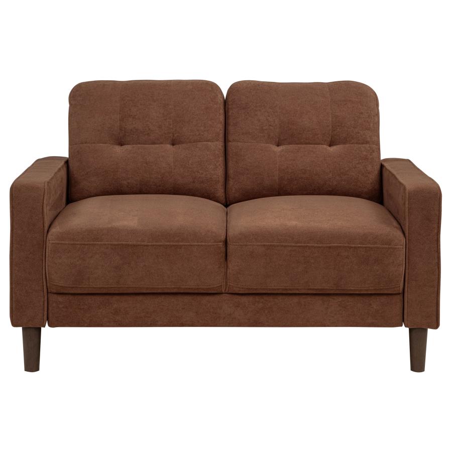Bowen II Fabric Upholstered Track Arm Sofa Rust