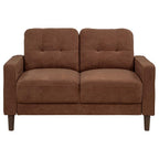Bowen II Fabric Upholstered Track Arm Sofa Rust