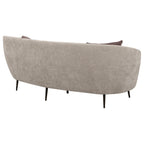 Ellorie 2-piece Upholstered Curved Sofa Set Beige