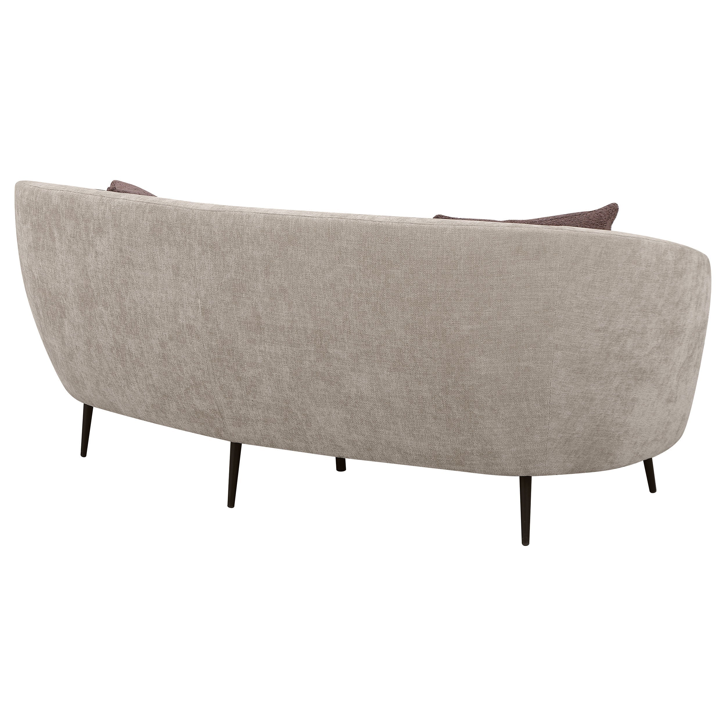 Ellorie 2-piece Upholstered Curved Sofa Set Beige