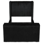 Centergrove Upholstered Eastern King Wingback TV Bed Black