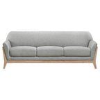 Vaughn Fabric Upholstered Flared Arm Sofa Grey