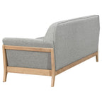 Vaughn Fabric Upholstered Flared Arm Sofa Grey