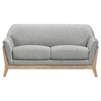 Vaughn Fabric Upholstered Flared Arm Sofa Grey