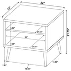 Welsh 1-drawer Engineered Wood Coffee Table Distressed Pine