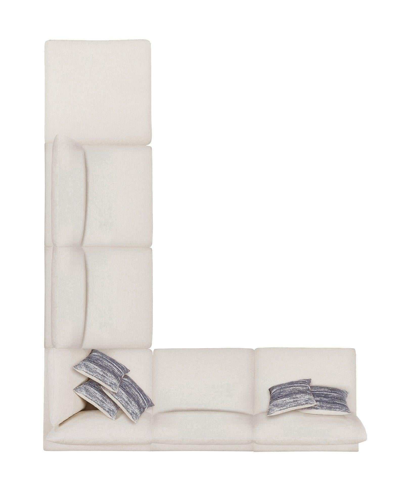 Serene 6-piece Upholstered Modular Sectional Sofa Beige