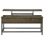 Byers Engineered Wood Lift Top Coffee Table Brown Oak