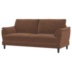 Selma 2-piece Velvet Upholstered Crescent Arm Sofa Set Rust