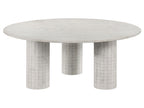 Astoria Round Genuine Marble Coffee Table White