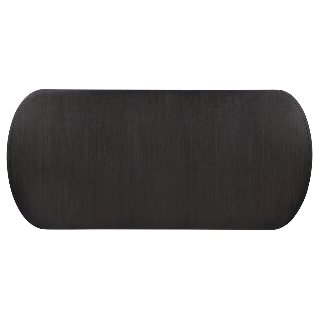 Leandro 78-inch Extension Dining Room Table Burnished Black