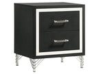 Lucia 2-drawer Nightstand Bedside Table White