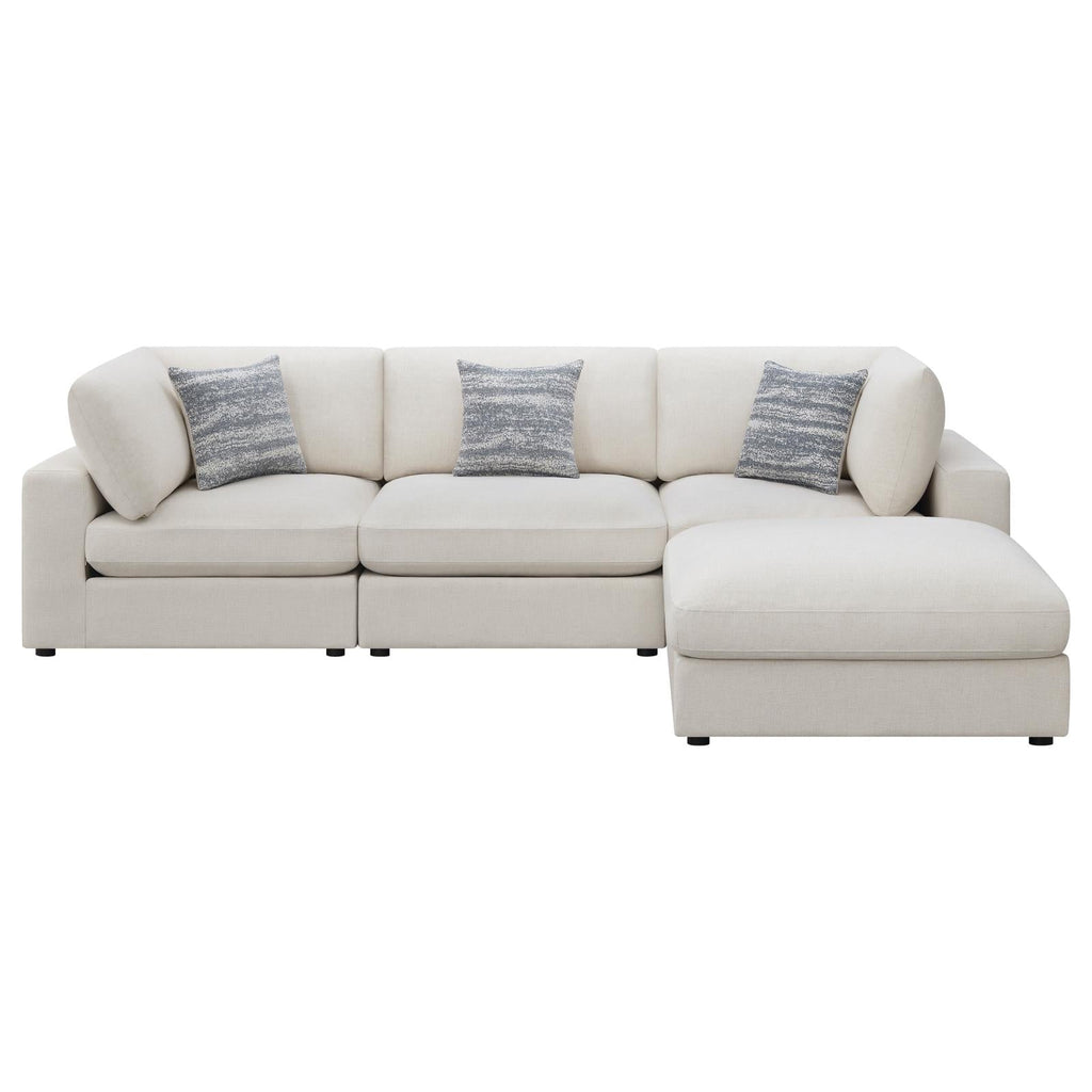 Serene 6-piece Upholstered Modular Sectional Sofa Beige
