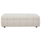 Amara Ivory Upholstered Ottoman