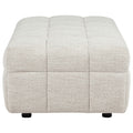 Amara Ivory Upholstered Ottoman