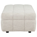Amara Ivory Upholstered Ottoman