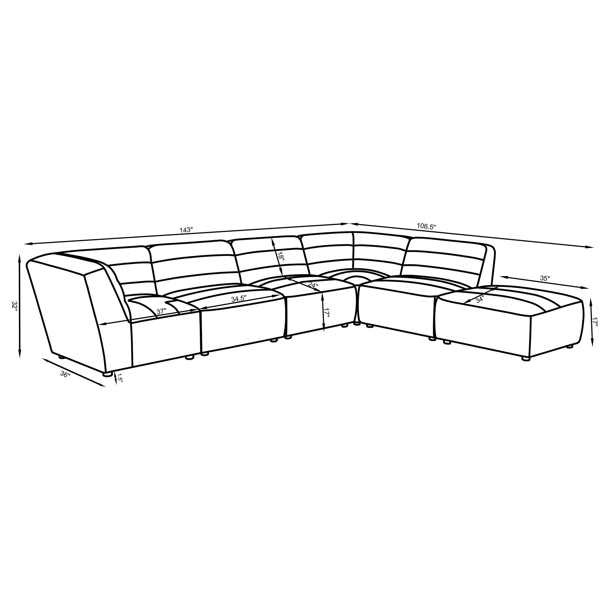 Sunny Modular Sectional Living Room