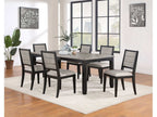 Elodie 5-piece Rectangular Extension Leaf Dining Set Black