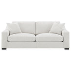 Ashlyn 2-piece Upholstered Track Arm Sofa Set Sand