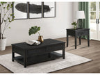 Concord 1-drawer Square End Table Distressed Java